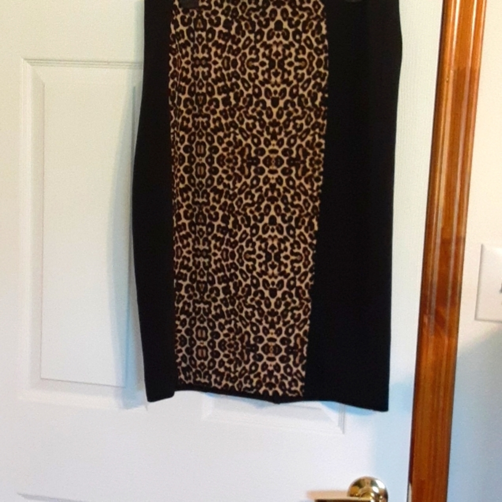 Nicole Miller Cheetah Print Skirt